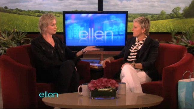 Ellen Degeneres y Jane Lynch