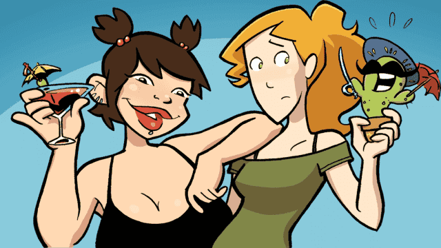 Girls with slingshots cómic lésbico