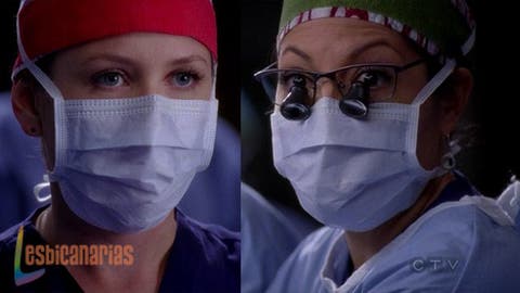 Callie y Arizona en el quir&oacute;fano