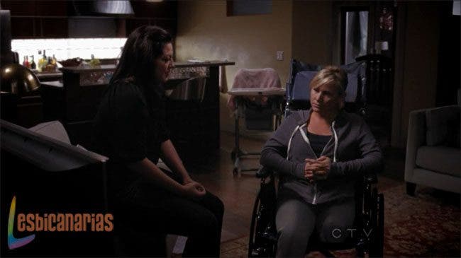 Callie y Arizona hablando sala