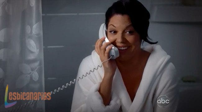 Callie en el baño