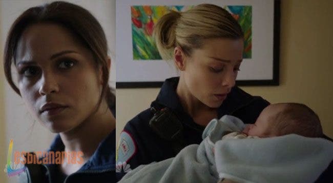 Shay cargando al bebé