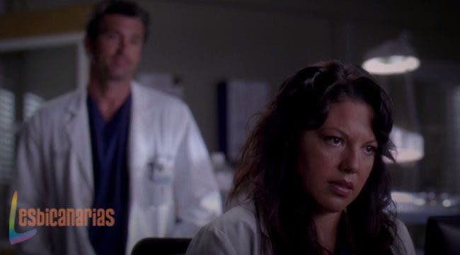 Callie discutiendo con Derek