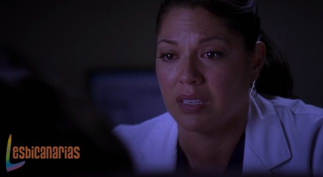 Callie pidiéndole perdón a Travis