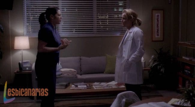 Callie y Arizona discutiendo sobre el bebé
