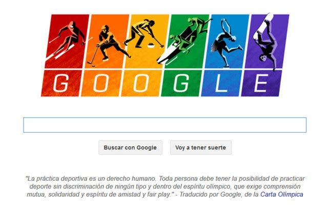 Google reivindica la igualdad en los Juegos Olímpicos