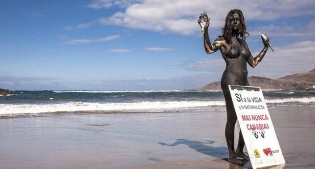 Protesta Canaria Prospecciones Petrolíferas