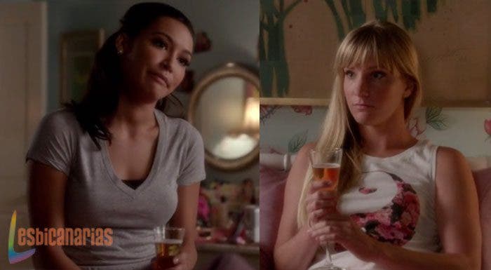 Brittany y Santana en Glee