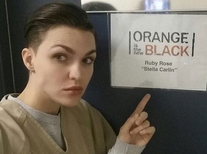 Primeras imágenes de Ruby Rose en el set de Orange is The New Black