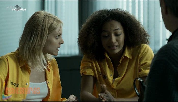 Maca y Rizos discutiendo