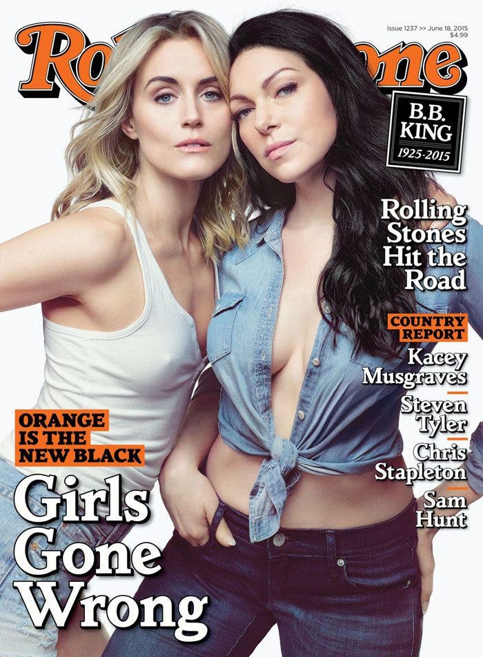 Taylor Schilling y Laura Prepon en la portada de Rolling Stone