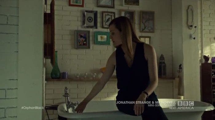 Delphine en la bañera