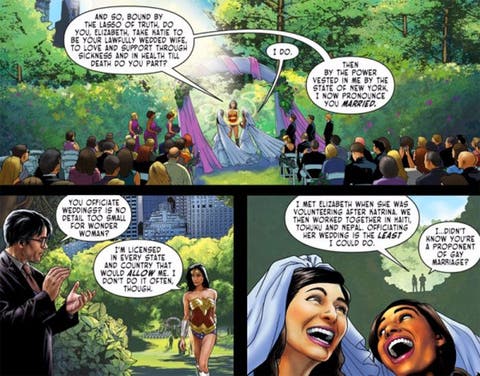 Wonder Woman matrimonio homosexual