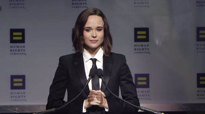 Ellen Page recibe el premio Vanguard de HRC