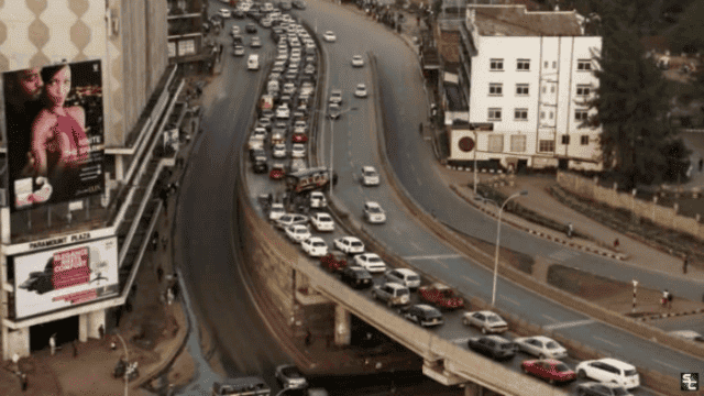 Atasco en hora punta