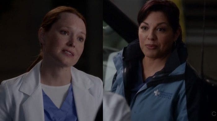 Callie y Penny en Anatomía de Grey