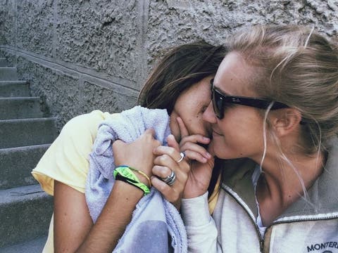 pareja l&eacute;sbica