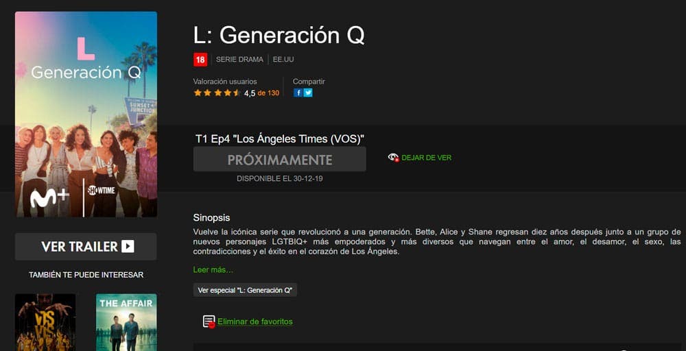 The L Word generation Q en Movistar