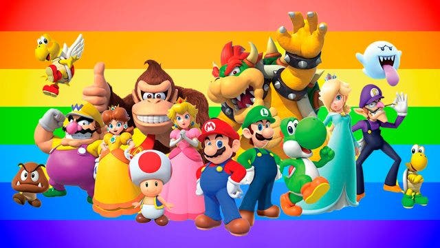 Nintendo bandera arcoíris