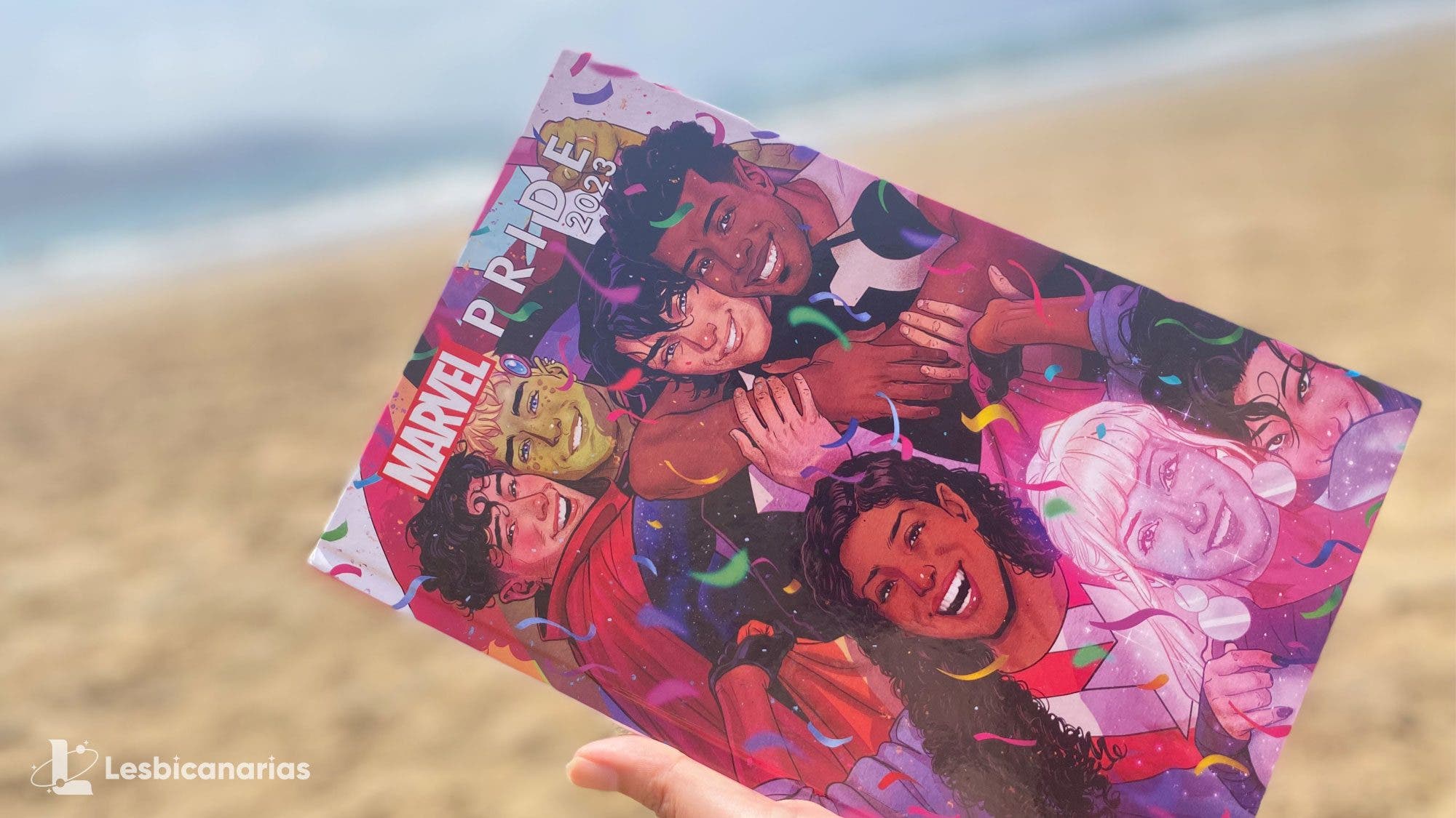 Portada del c&oacute;mic Marvel Pride 2023 en Espa&ntilde;ol