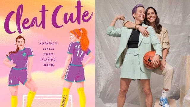 Sue Bird y Megan Rapinoe con la portada de Cleat Cute