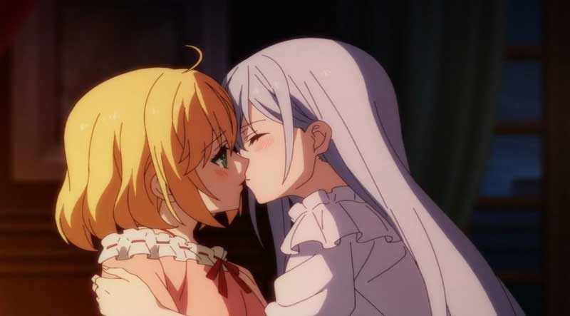 Anisphia y Euphyllia besándose