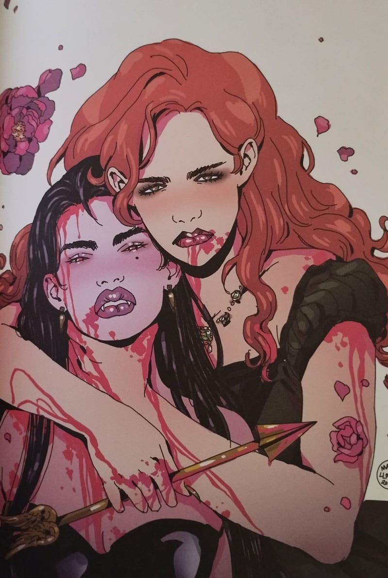 Carnelia y Erzsebet en Violent Flowers