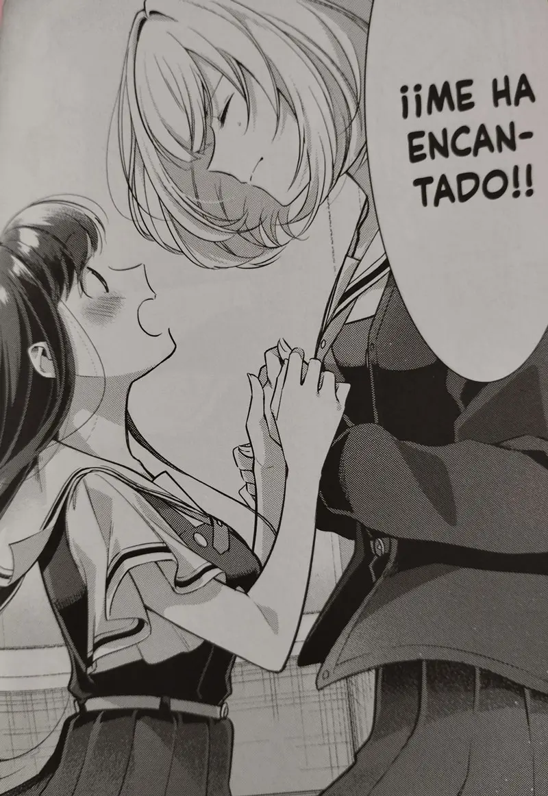 Akari le dice a Hoshikawa que le ha encantado la novela