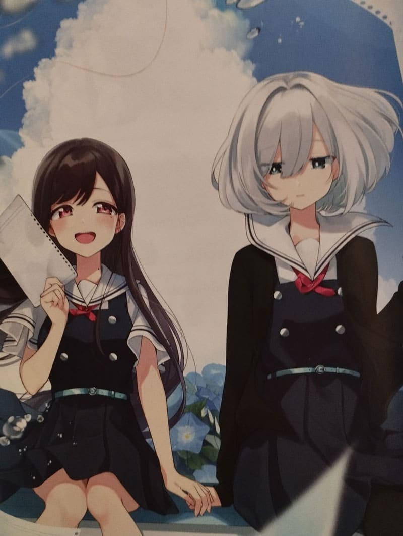 Ilustración a color de las protagonistas de un amor de tinta y espuma