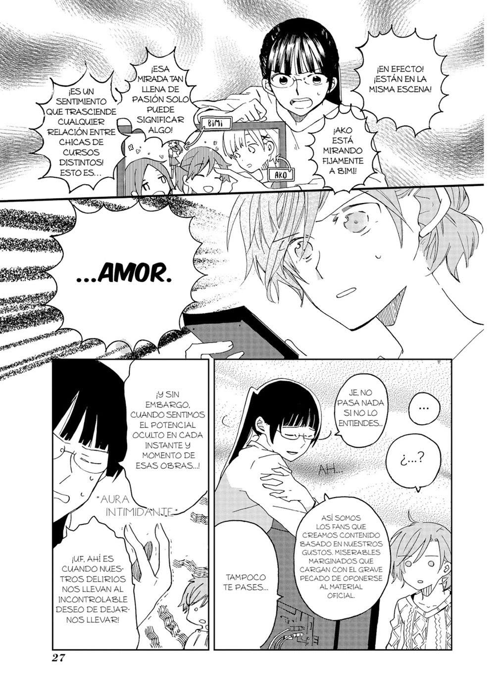 Makoto le explica que son los doujinshis a Akane